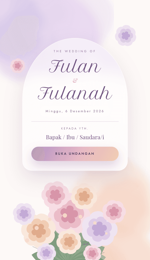 Template Peony Aquarelle